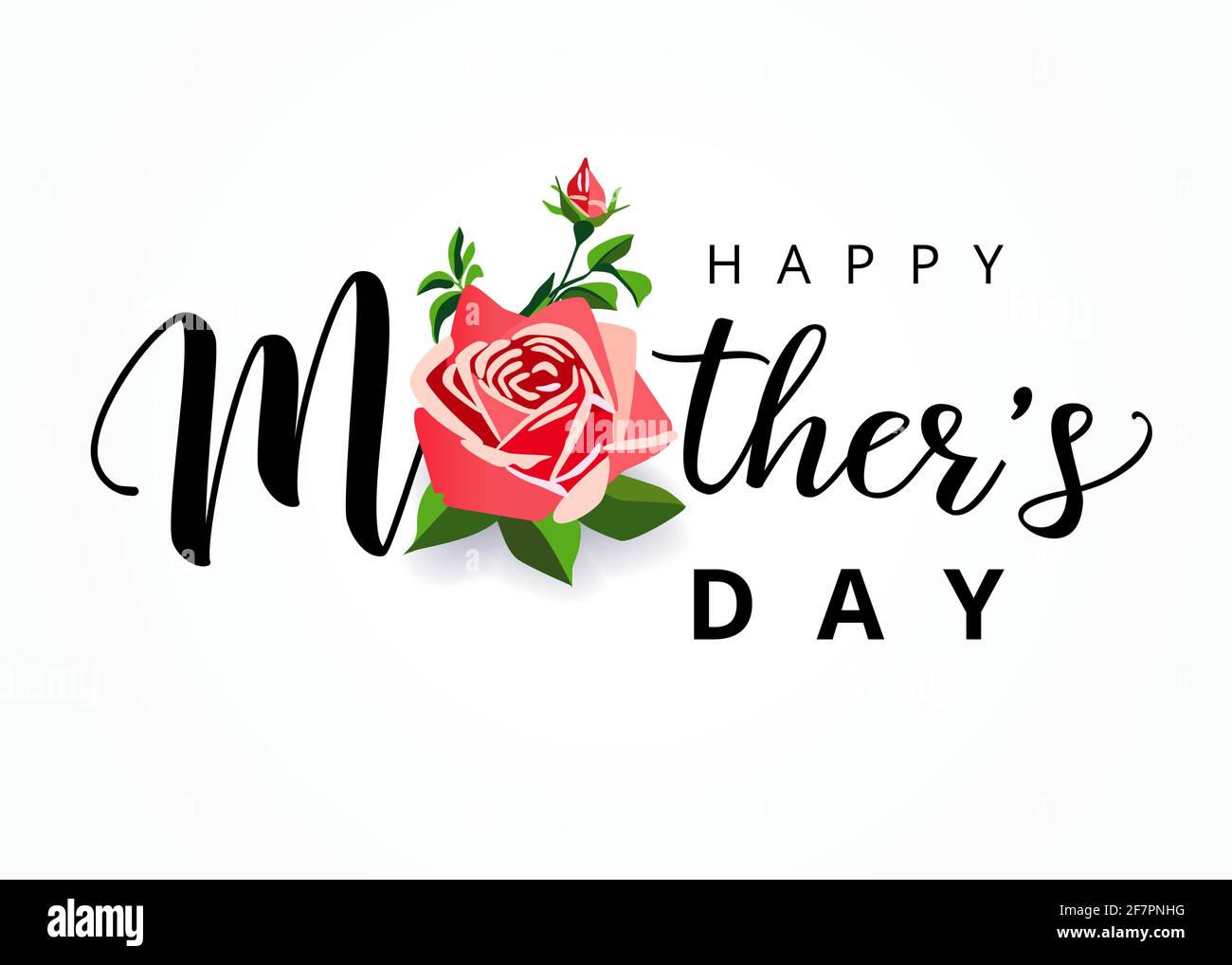 Happy Mothers Day Congrats Concept Decorative Art Style Creative Mothers Day Poster To The