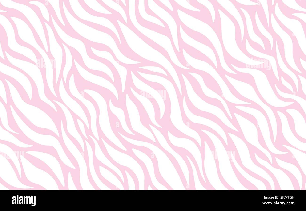 Pink And White Zebra Print Background