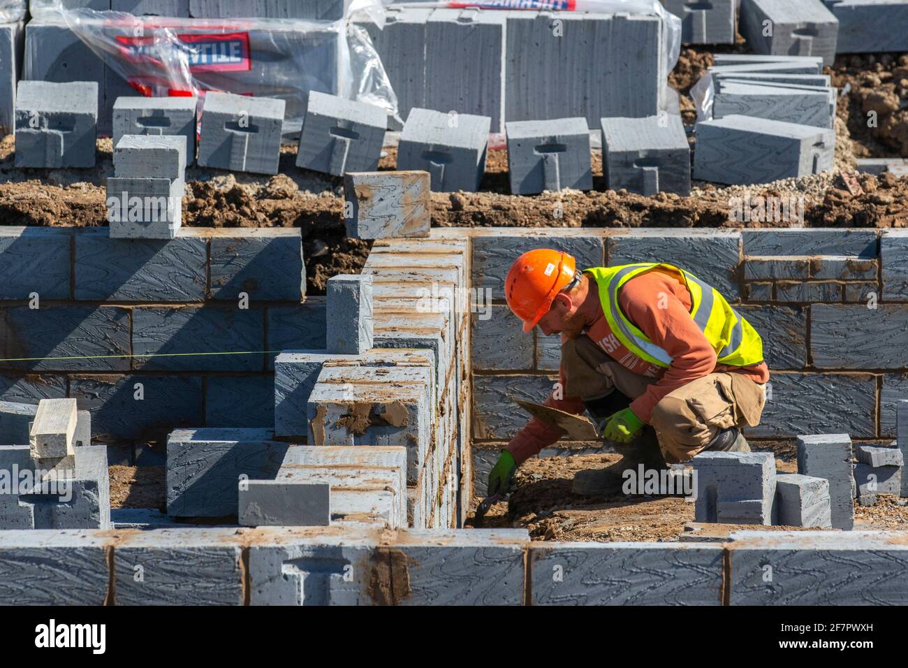 Farington Mews Keepmoat homes development in Chorley. Builders Start