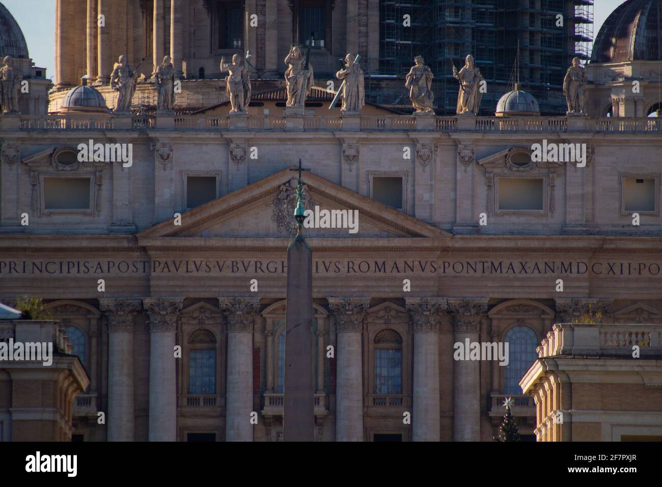 Views of Basilica de San Pietro building. Vatican City, Italy Stock Photo