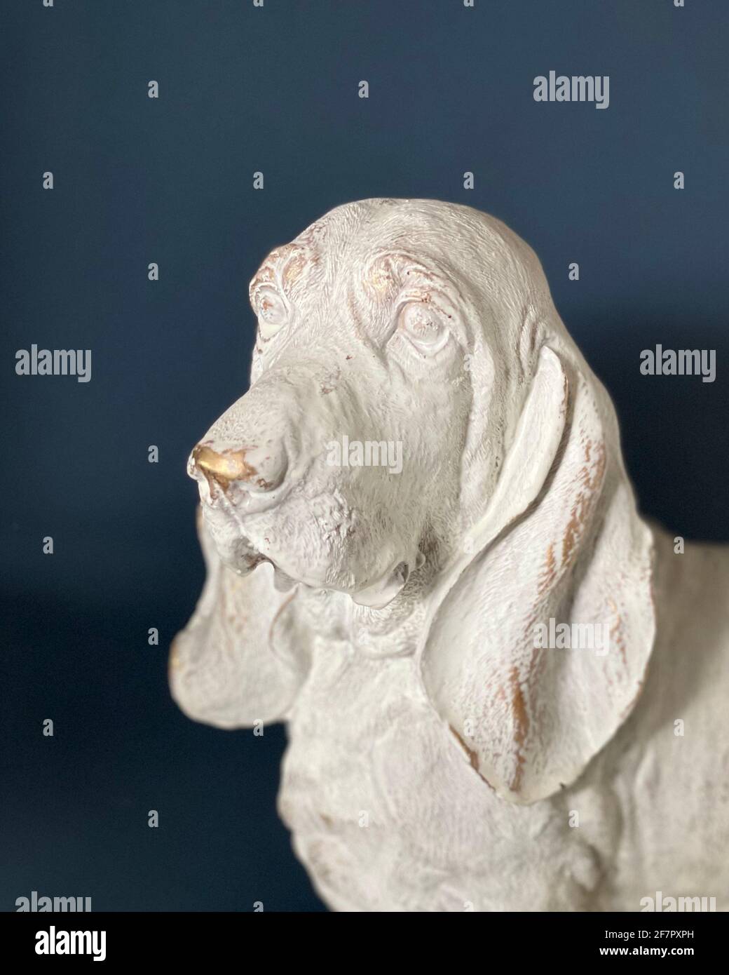 Basset hound Statue Stock Photo