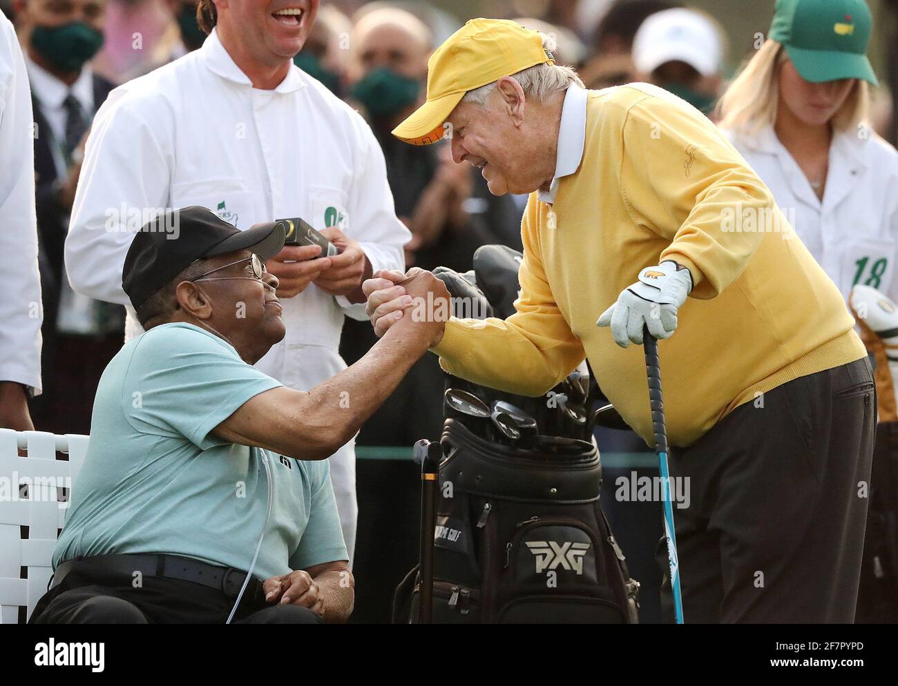 Honorary starter Lee Elder, who broke 