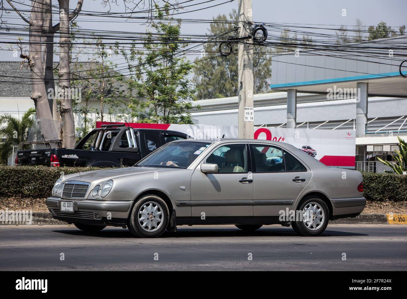 Chiangmai, Thailand - March 5 2021: luxury car Mercedes Benz E230. Photo at  radial road no.1001 north of chiangmai city Stock Photo - Alamy