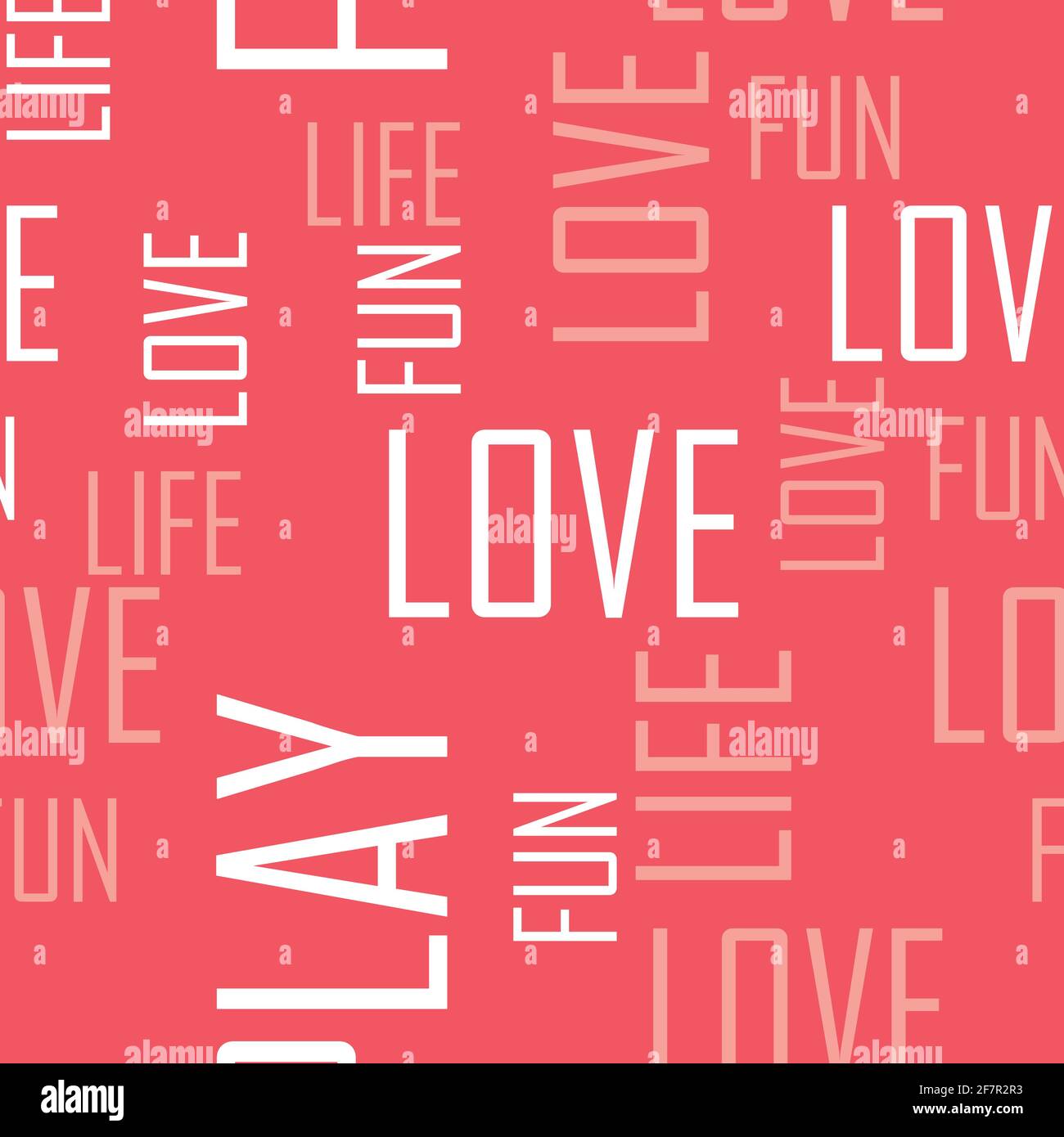 Love typography vector seamless pattern for wallpaper, textile , surface, fashion , background,tile, stationary, home decor, furnishing etc.Geometric Stock Vector