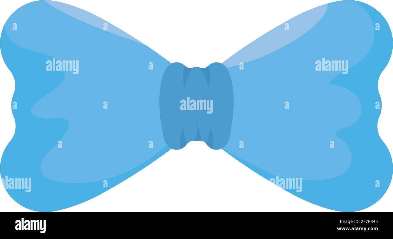 blue bow tie Stock Vector