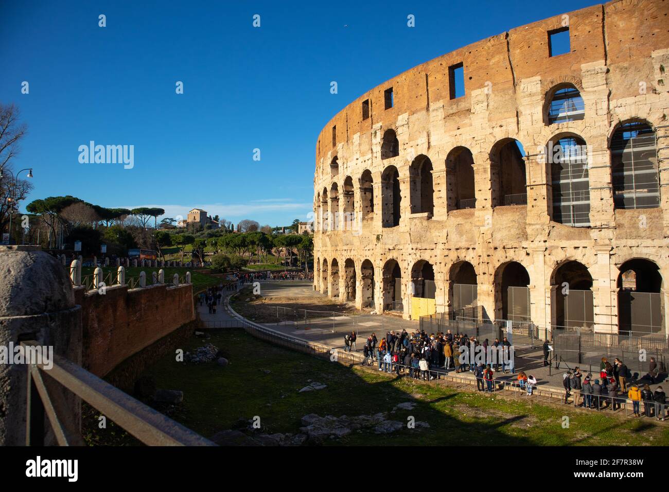 Views of Roman Coliseum, Roman Colosseum, Rome, Lazio. Italy Stock ...