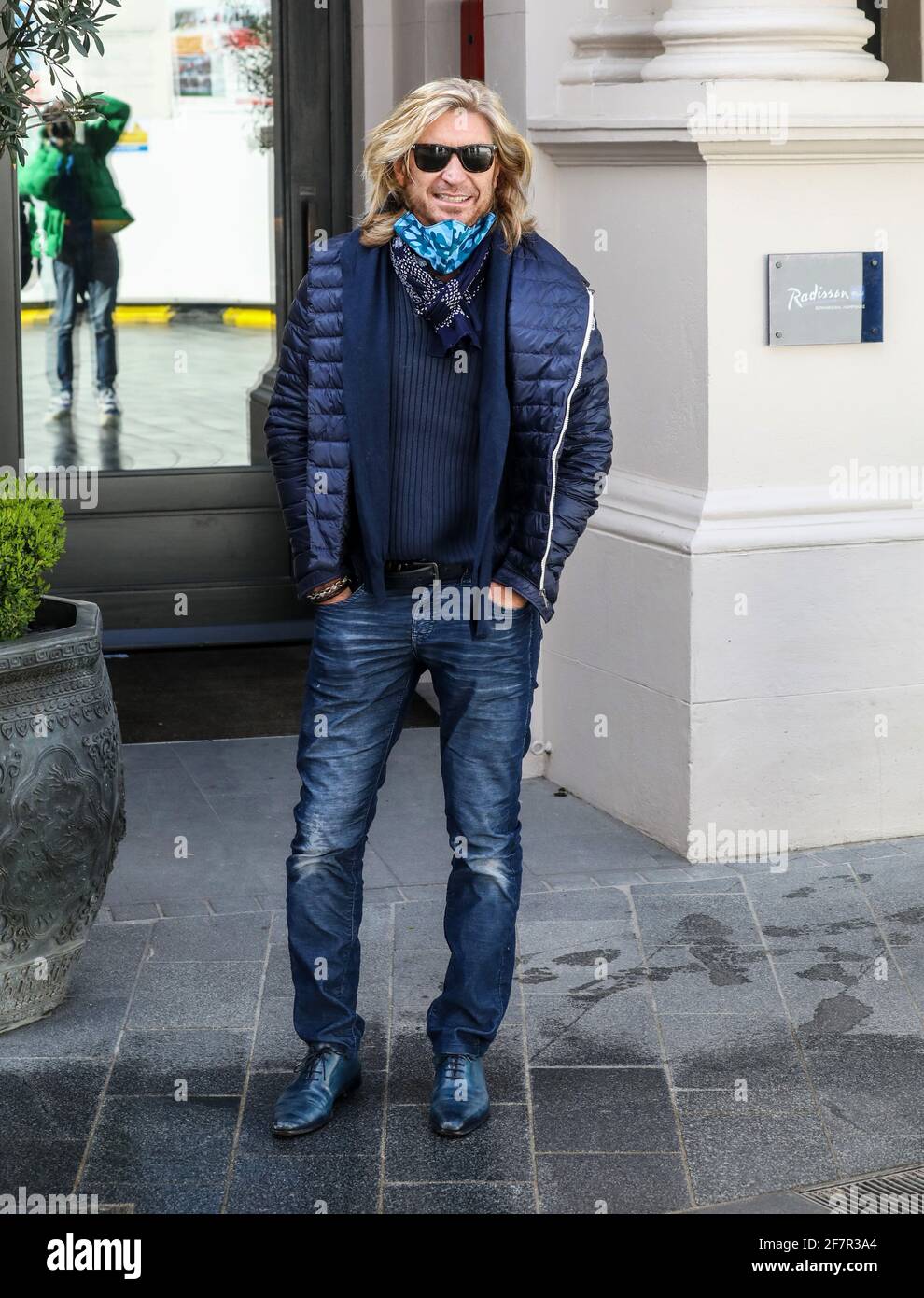 Celebrity Hairdresser Nicky Clarke is spotted out and about in London