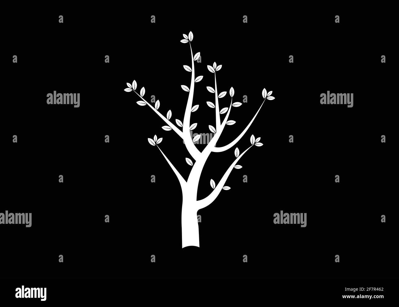 tree logo design vector illustration template Stock Vector Image & Art ...