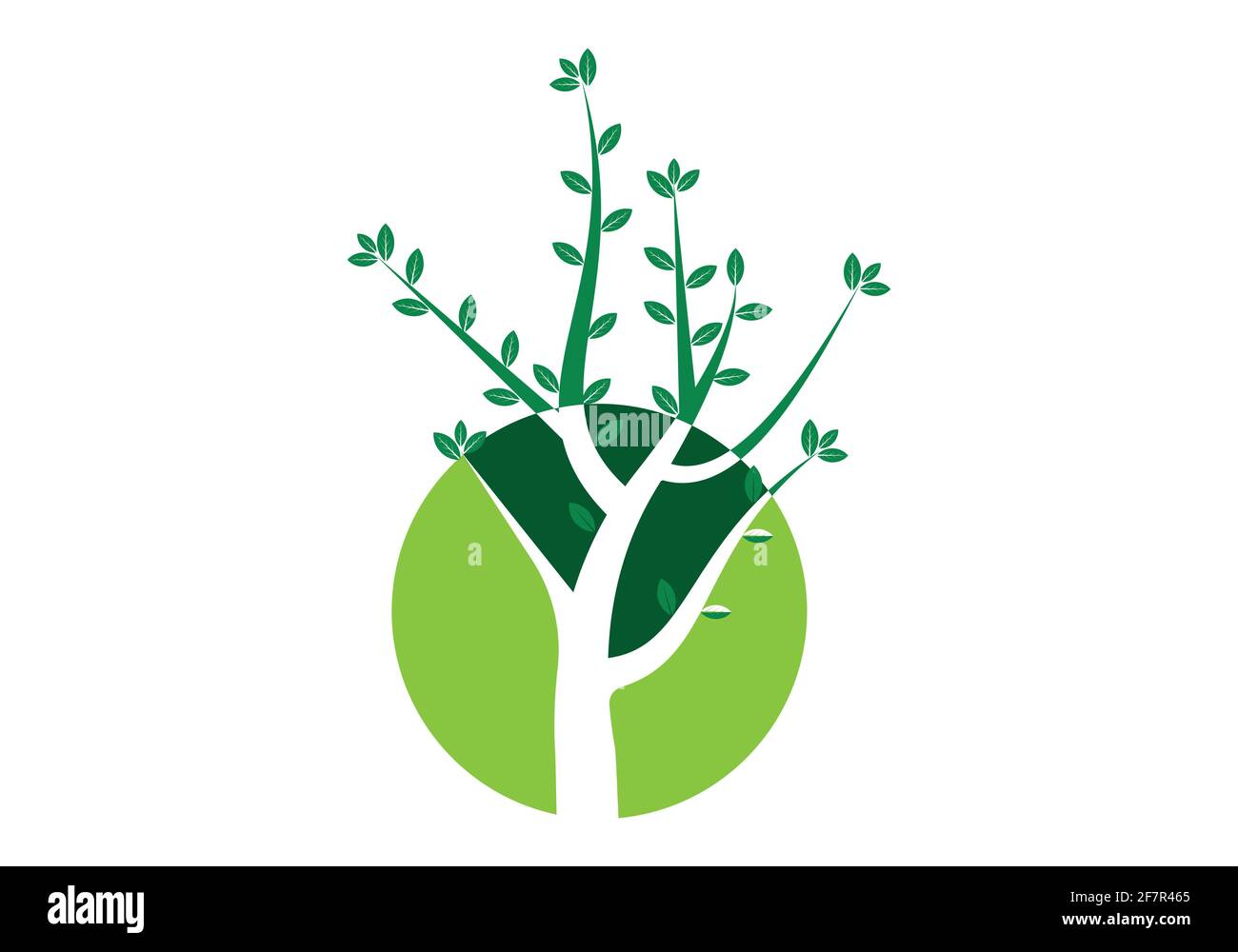tree logo design vector illustration template Stock Vector