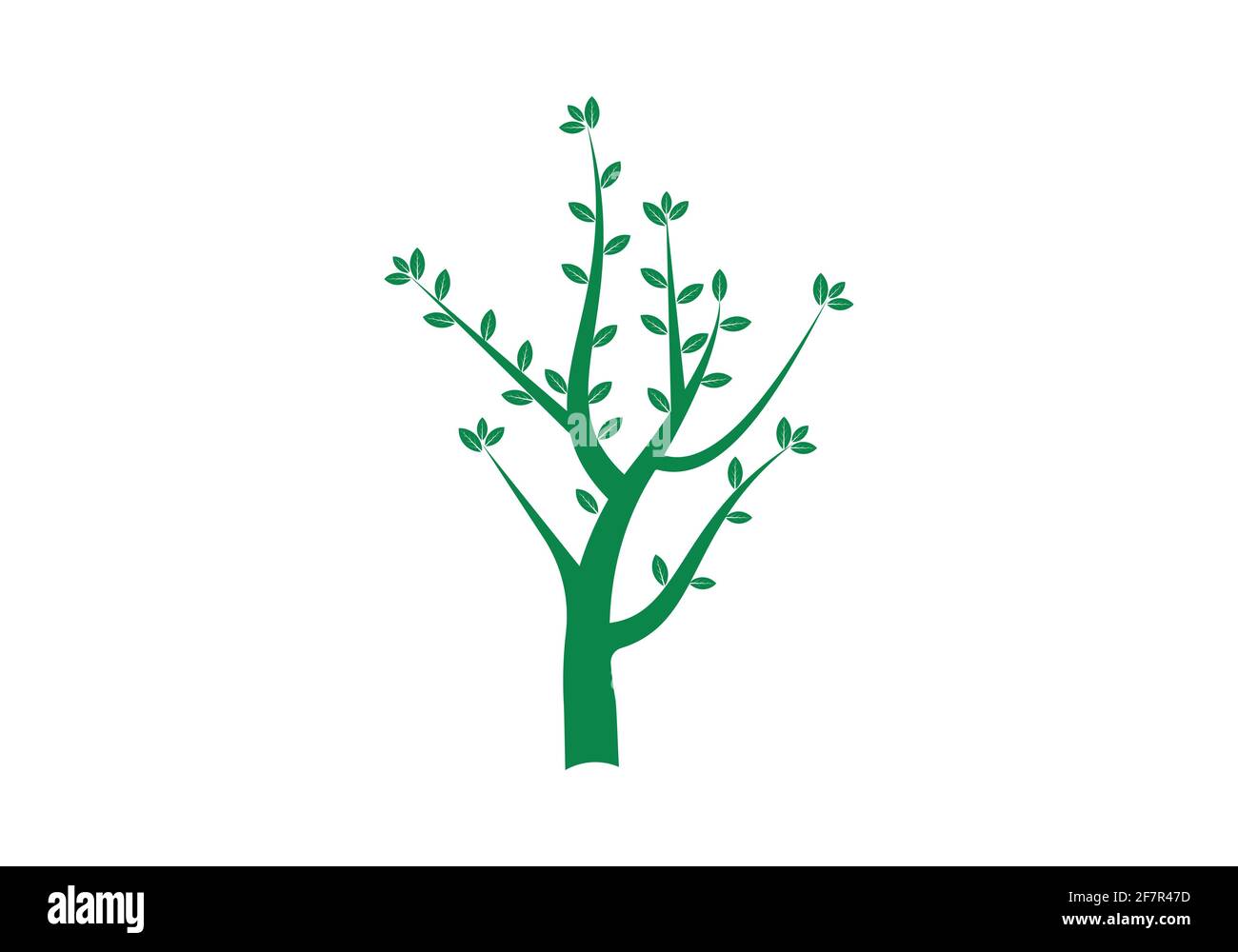 tree logo design vector illustration template Stock Vector