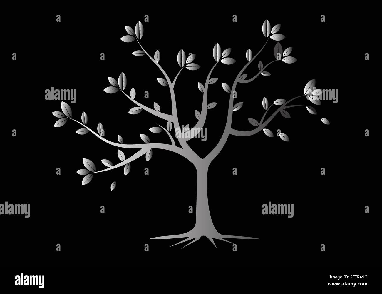 tree logo design vector illustration template Stock Vector Image & Art ...