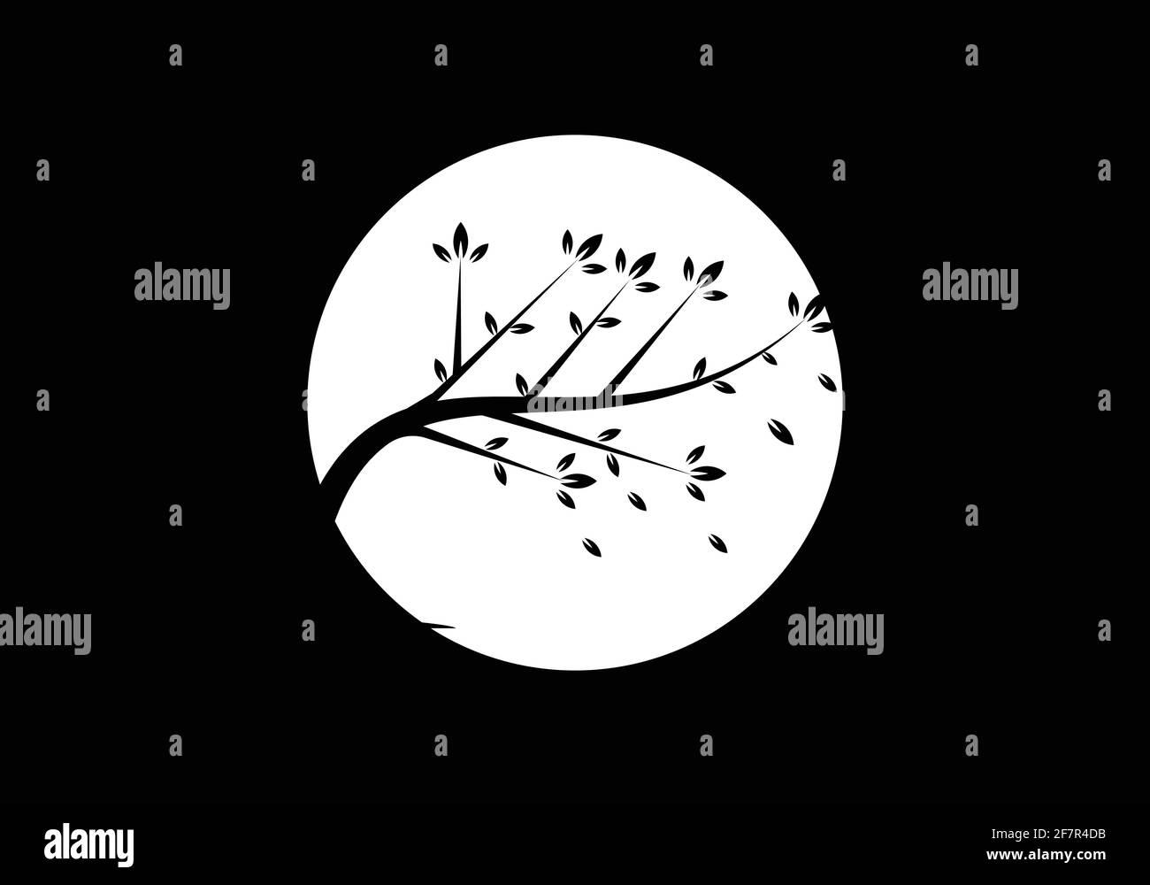 tree logo design vector illustration template Stock Vector Image & Art ...