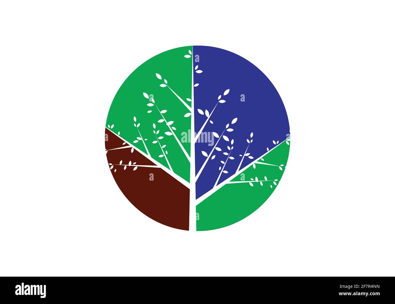 tree logo design vector illustration template Stock Vector Image & Art ...
