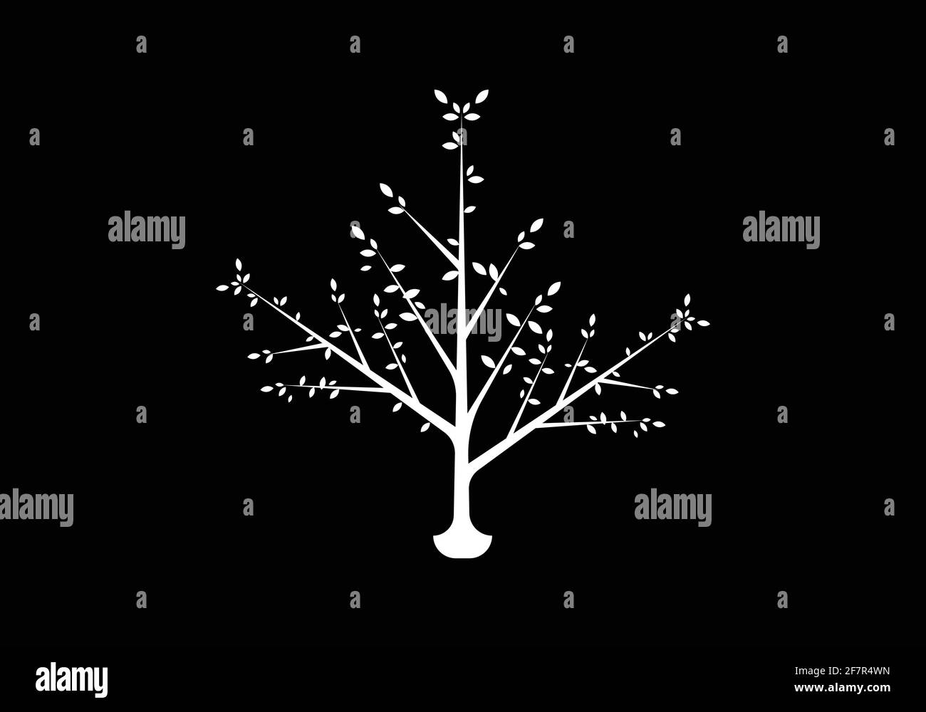 tree logo design vector illustration template Stock Vector Image & Art ...