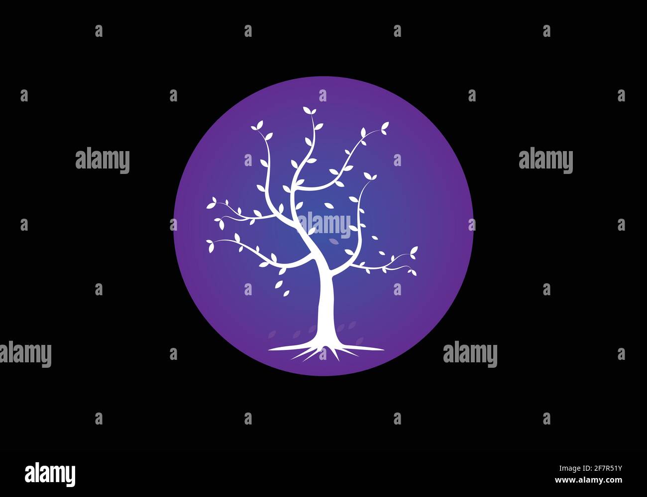 tree logo design vector illustration template Stock Vector