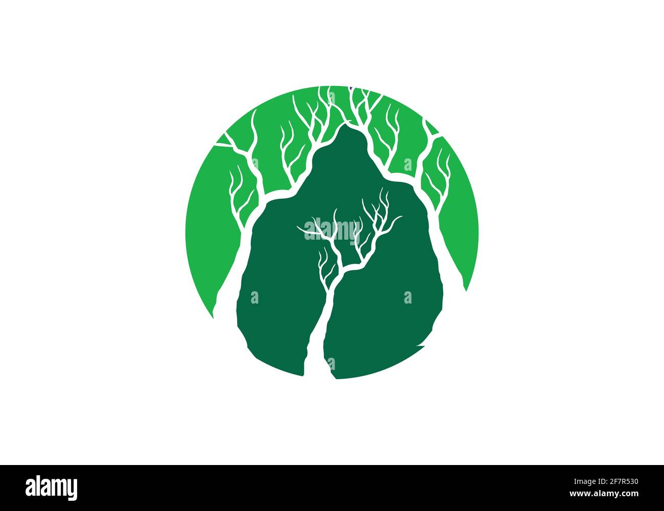 tree logo design vector illustration template Stock Vector