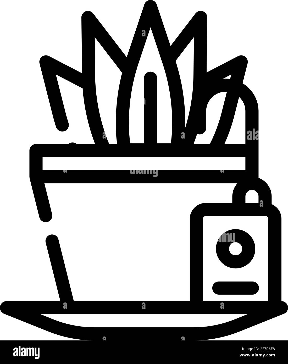plant watering sensor line icon vector illustration Stock Vector Image ...