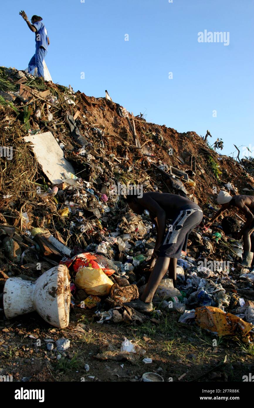 salvador, bahia / brazil july 28, 2006 recyclable waste pickers are
