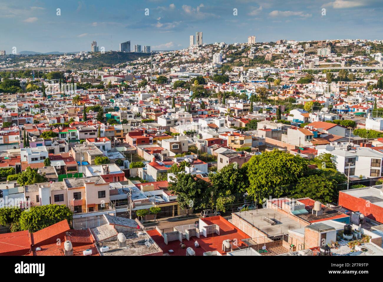 Aerial view of Queretaro town in Mexico Stock Photo