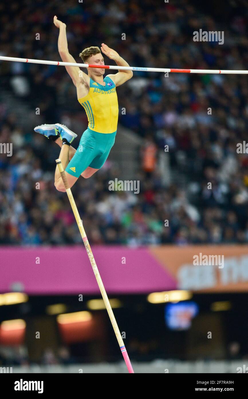 Kurtis Marschall (Australia). Pole Vault Final. IAAF Athletics World Championships, London 2017 Stock Photo