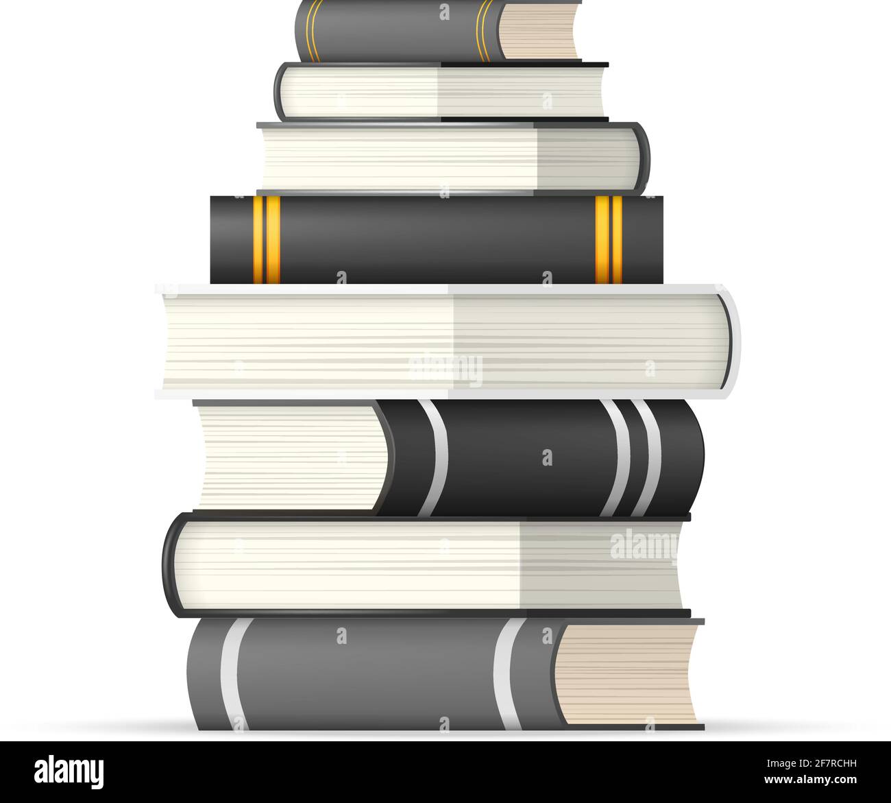 Stack of books, vector illustration Stock Vector