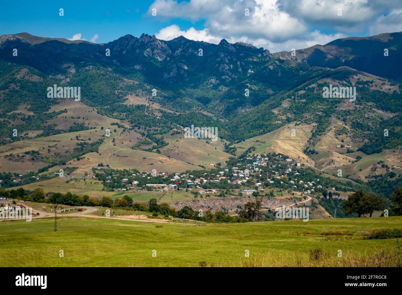 Scenic view of Marts village in the Lori province of Armenia Stock Photo