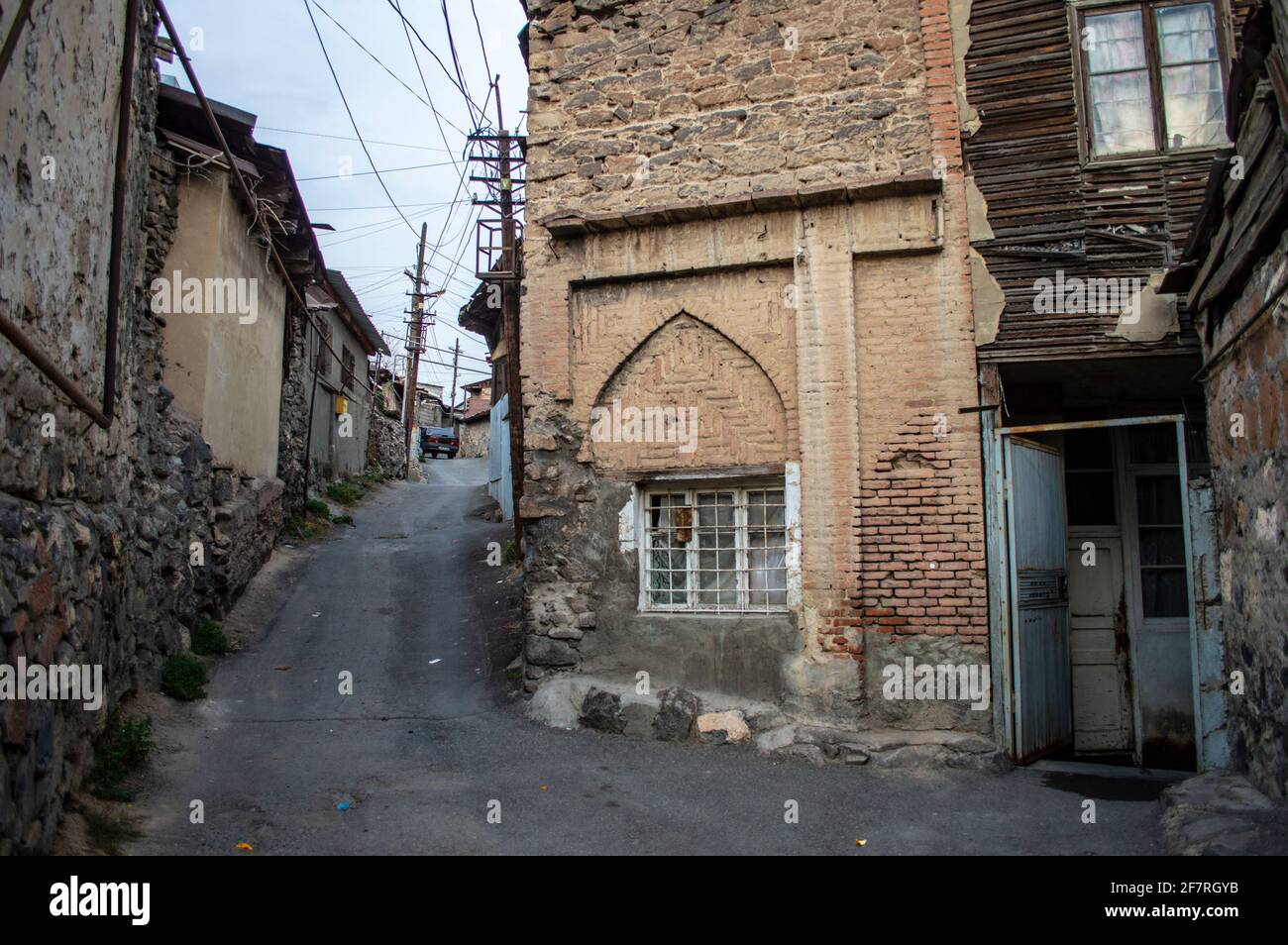 Old house in Kond district, a historical area in the city of Yerevan, Armenia Stock Photo