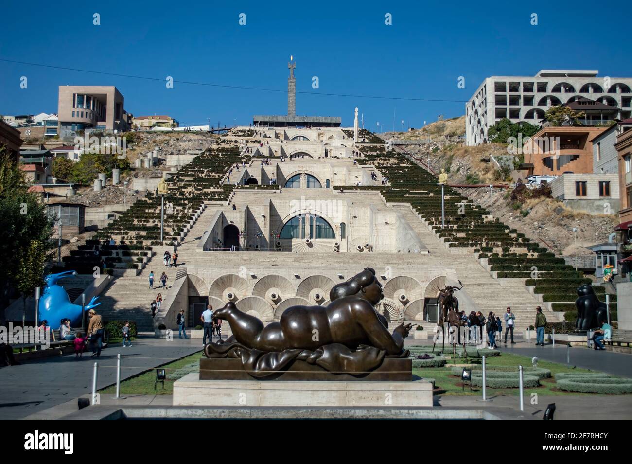 Yerevan, Armenia - October 31, 2019: Cascade complex, a famous landmark in the city of Yerevan, Armenia Stock Photo