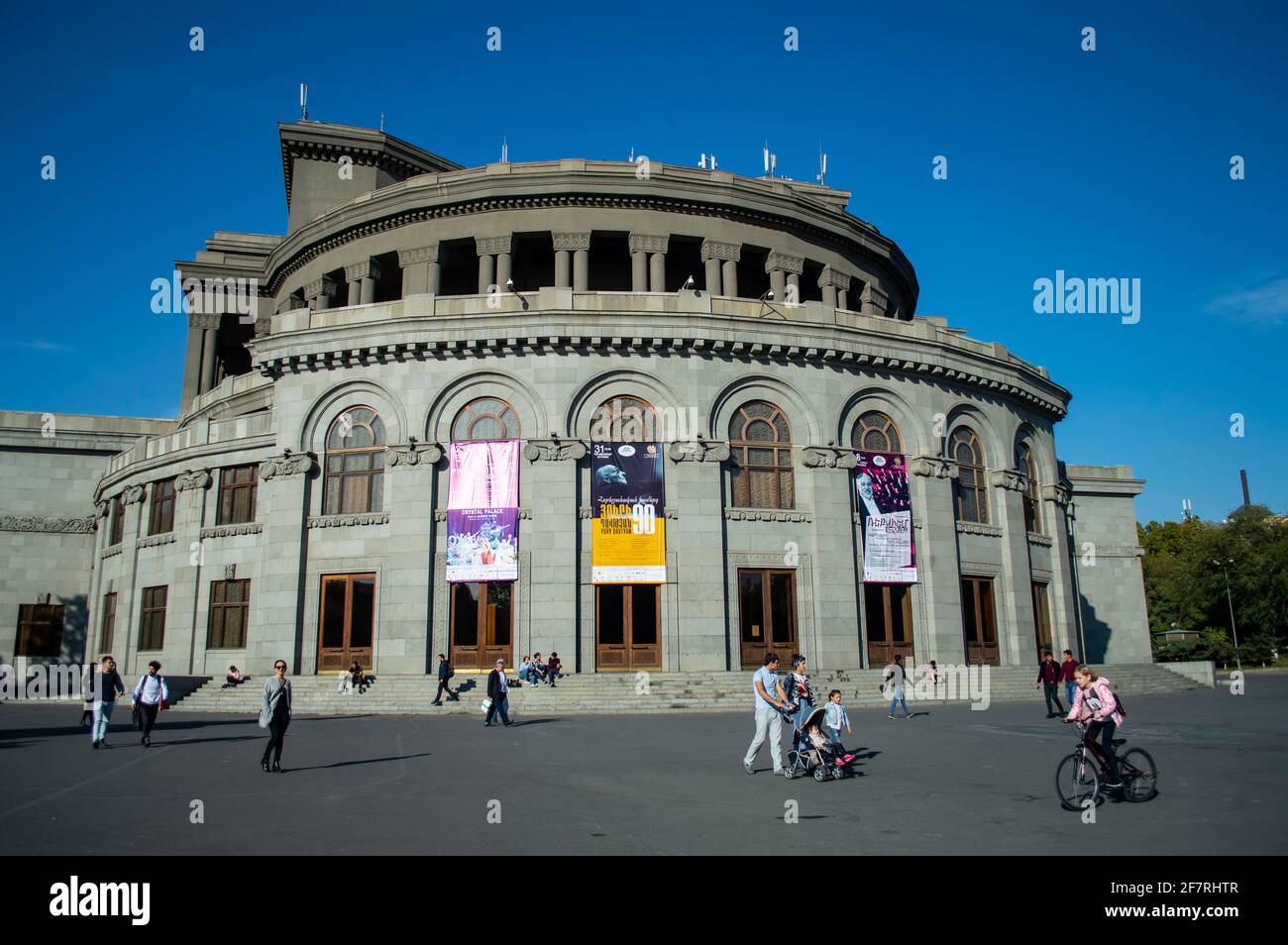 Yerevan, Armenia - October 31, 2019: Armenian National Academic Theatre of Opera and Ballet named after Alexander Spendiaryan in Yerevan, Armenia Stock Photo