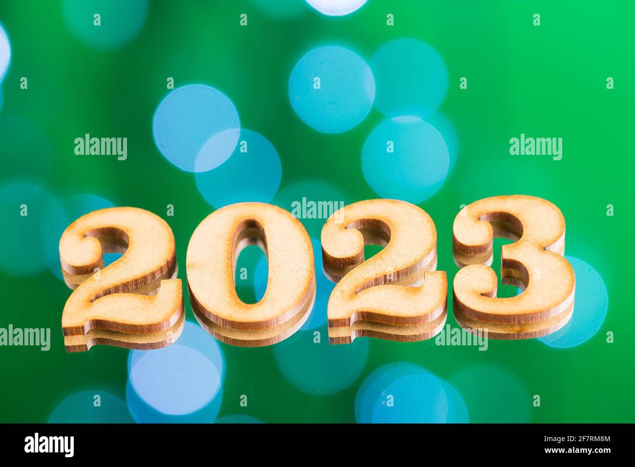 Happy New Year - Bright colors of celebration. Year 2023 Stock