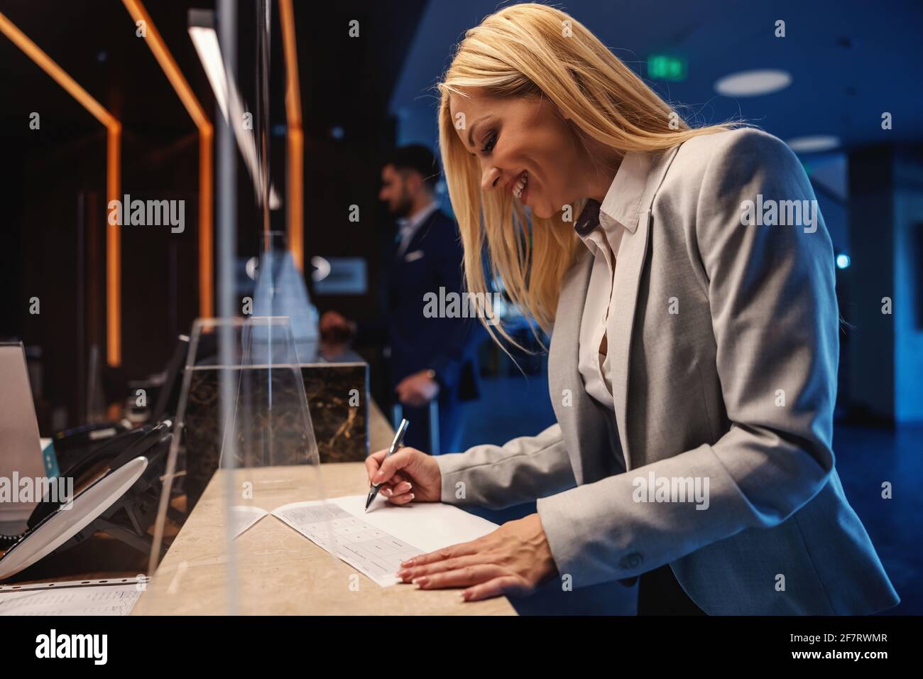 Pretty Woman Playing Chess Hotel Lobby Stock Photo 1573190509