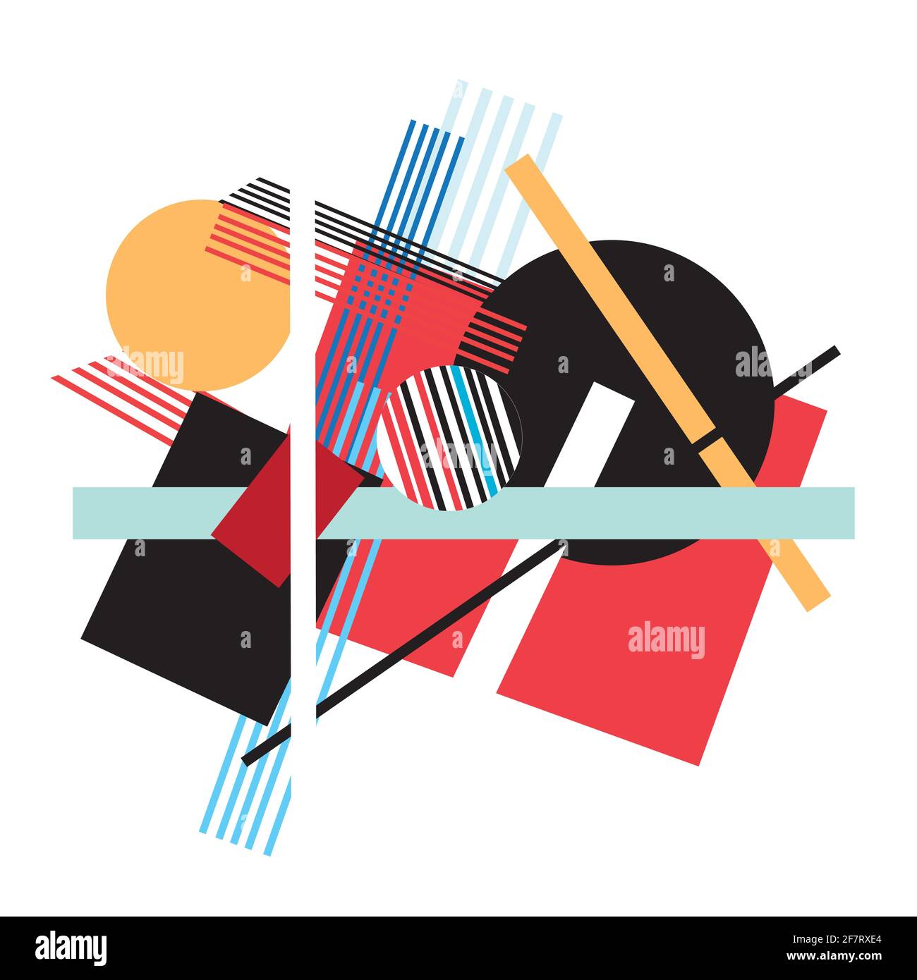 Abstract multi-colored background of geometric objects. An example of ...