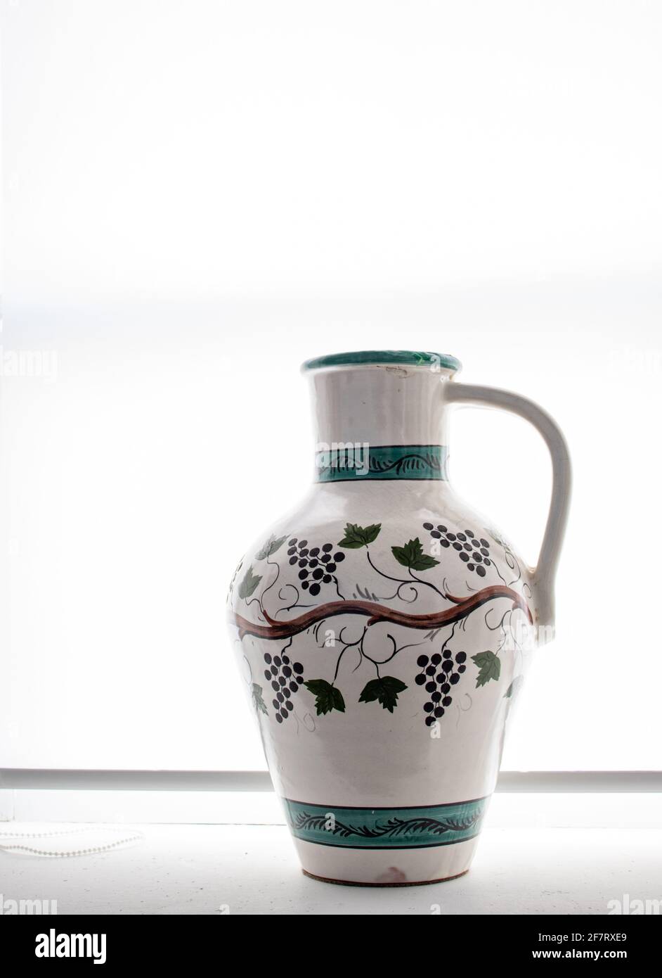 Old and traditional vase, made with ceramics, museum piece in ceramic