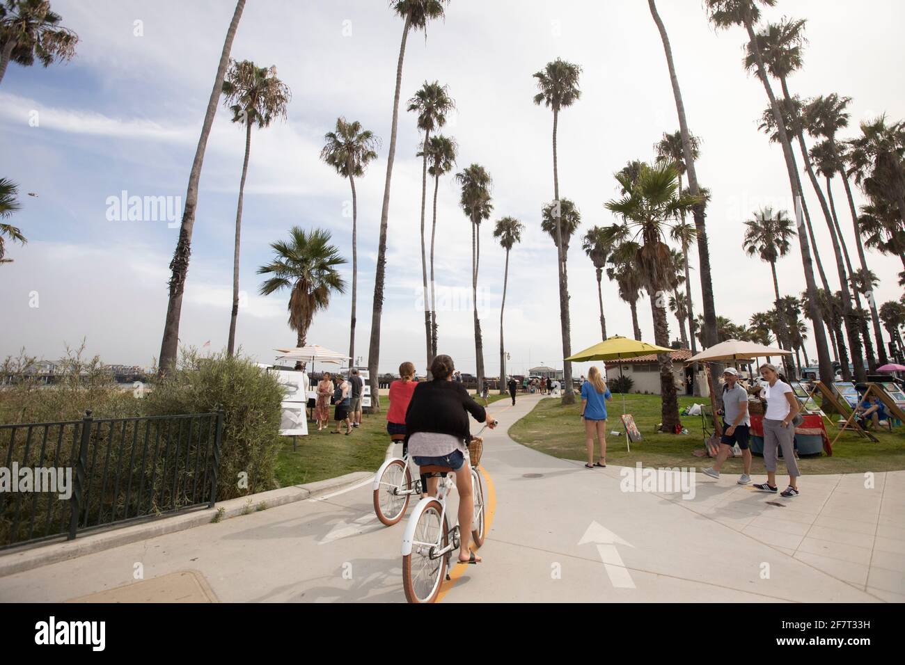 Bike rides in SB Stock Photo