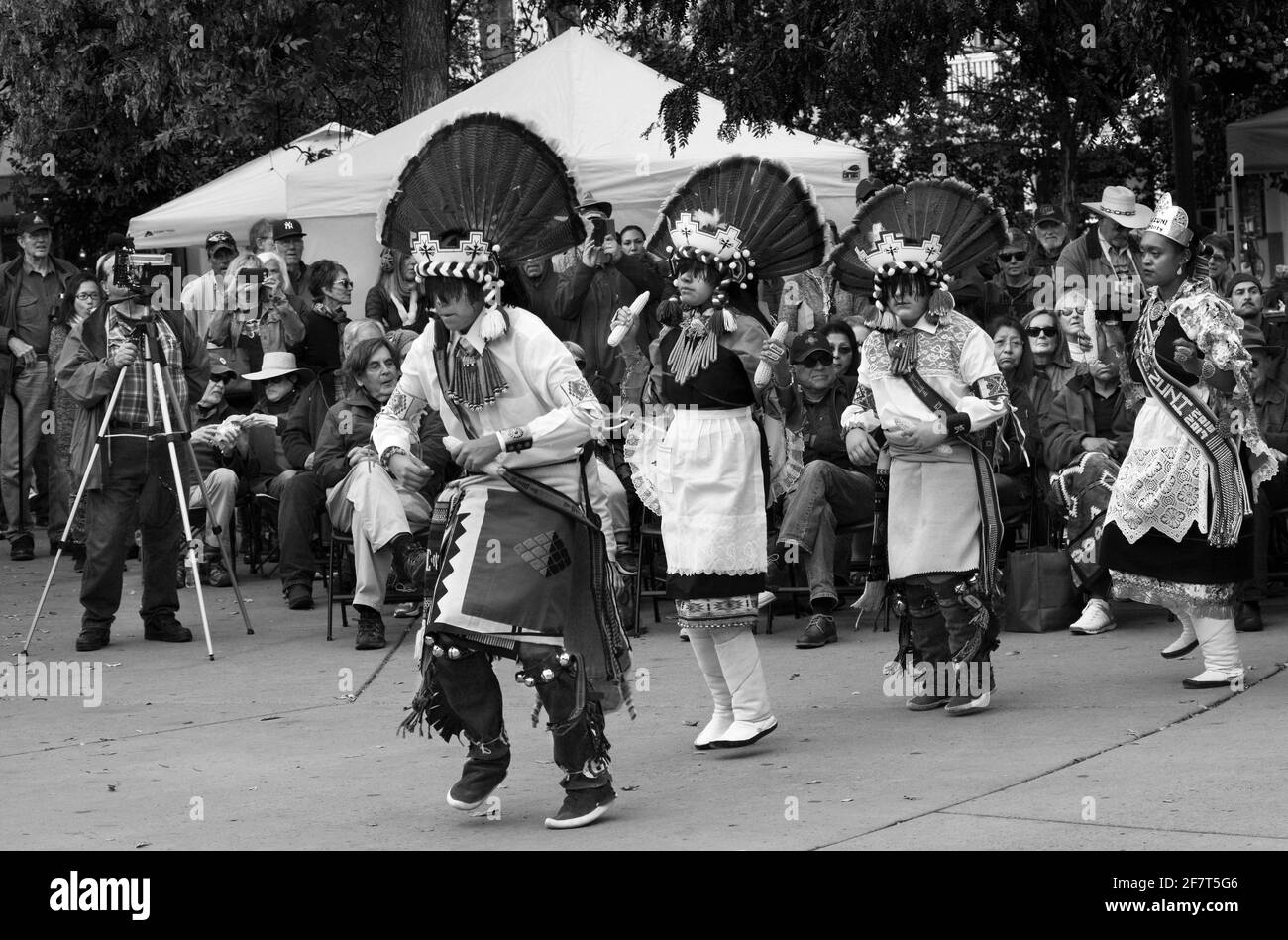 Members of the Zuni Pueblo in New Mexico perform a traditional Native