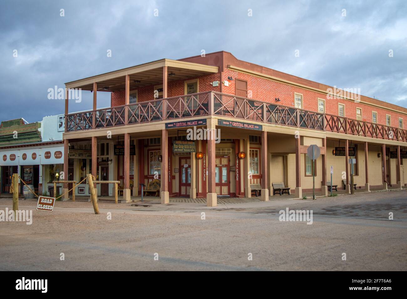 Exterior of old western style building, Tombstone, Arizona Stock Photo ...