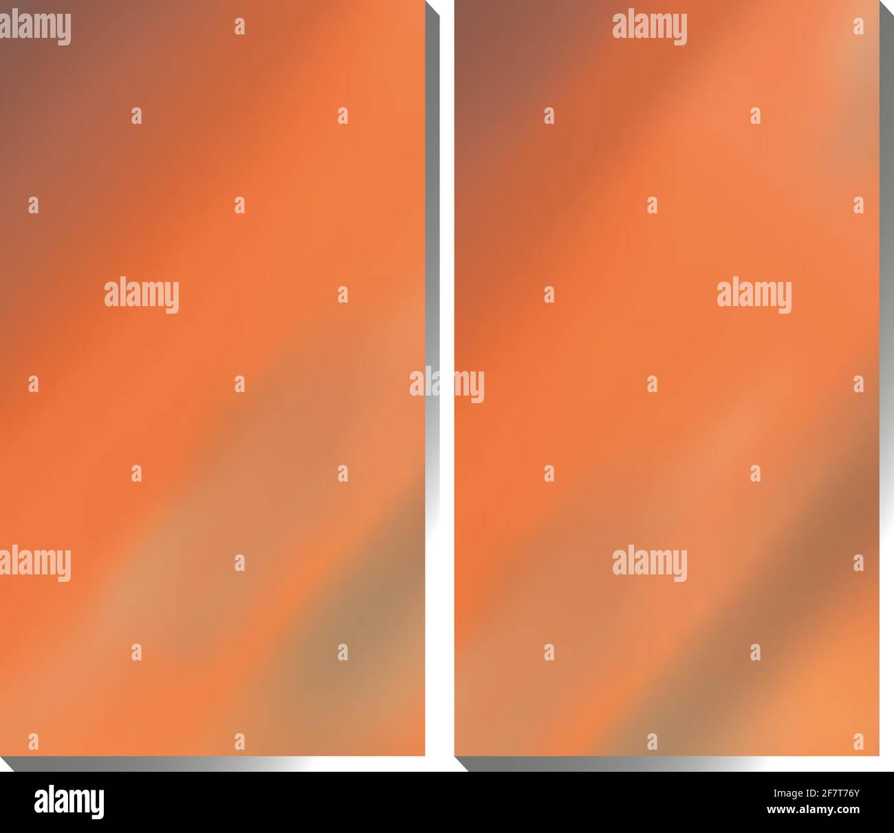 set of realistic backgrounds, vector gradient mesh, summer sunset colors, 1080x1920 Stock Vector