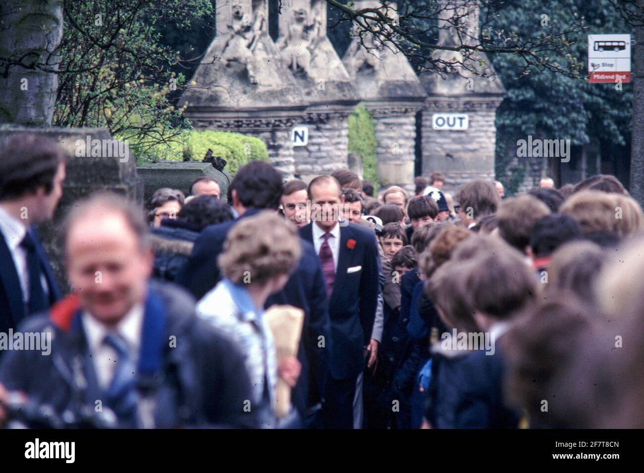 The Duke of Edinburgh visiting Malvern in 1978 Stock Photo Alamy