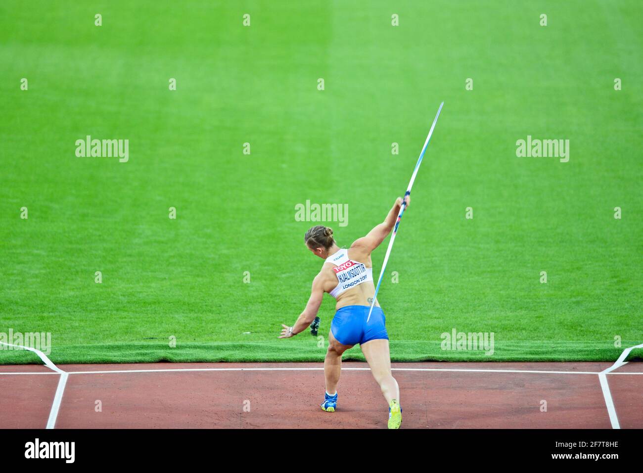 Asdis Hjalmsdottir (Iceland). Javelin Throw Qualification. IAAF World