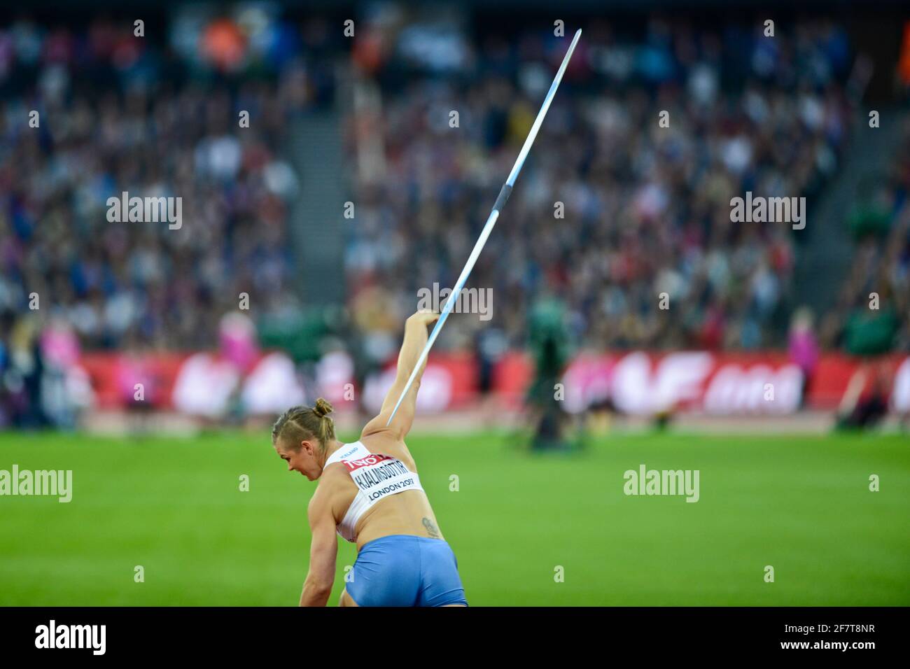 Asdis Hjalmsdottir (Iceland). Javelin Throw Qualification. IAAF World