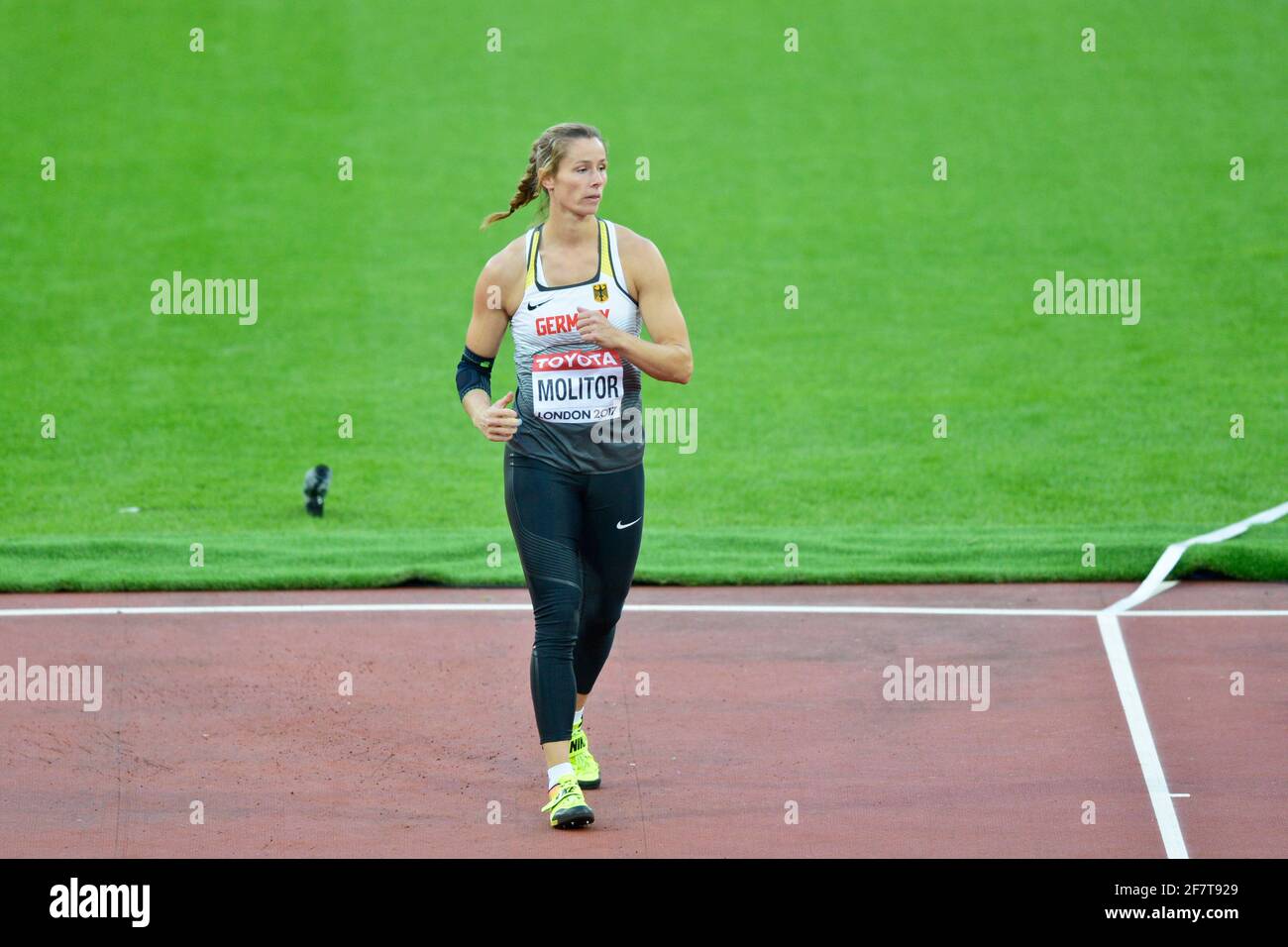 Katharina Molitor (Germany). Javelin Throw Qualification. IAAF World