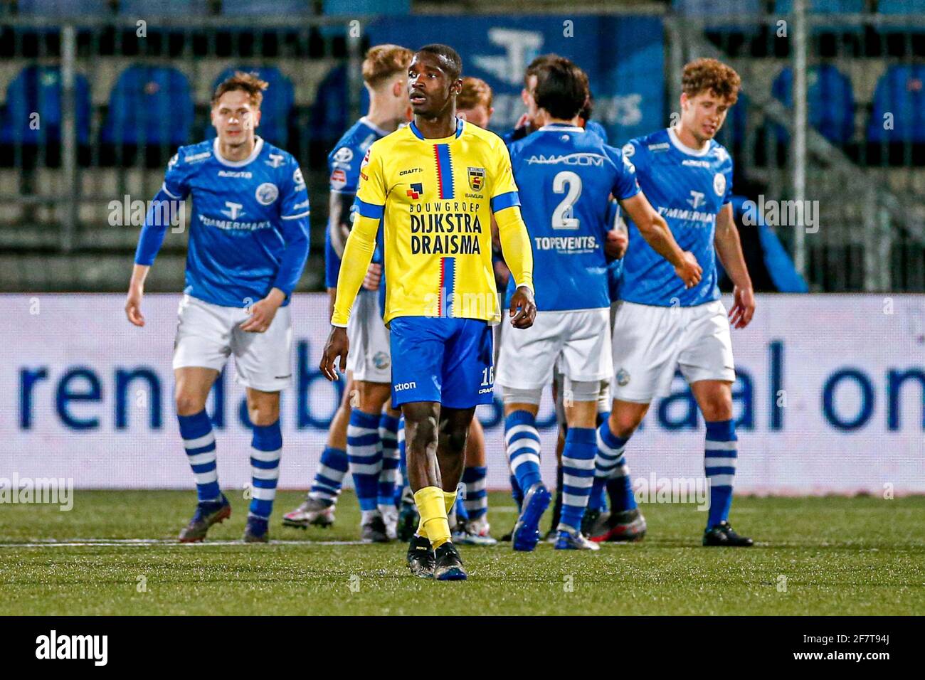 DEN BOSCH, NETHERLANDS - APRIL 9: Alex Bangura of SC Cambuur disappointed  after counter goal during the Dutch Keukenkampioendivisie match between FC  D Stock Photo - Alamy