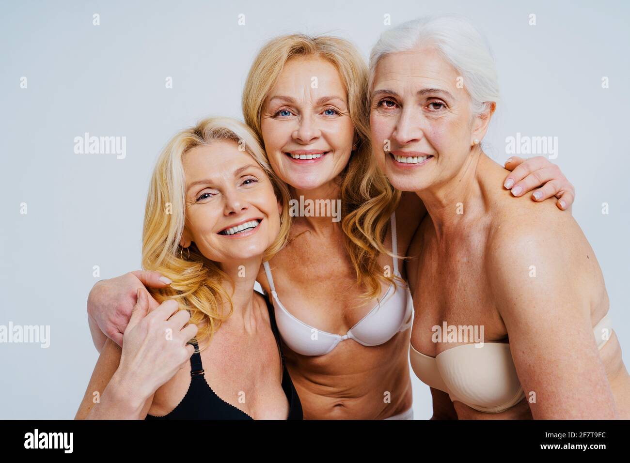 Beautiful senior women with young and clean look, beauty shot