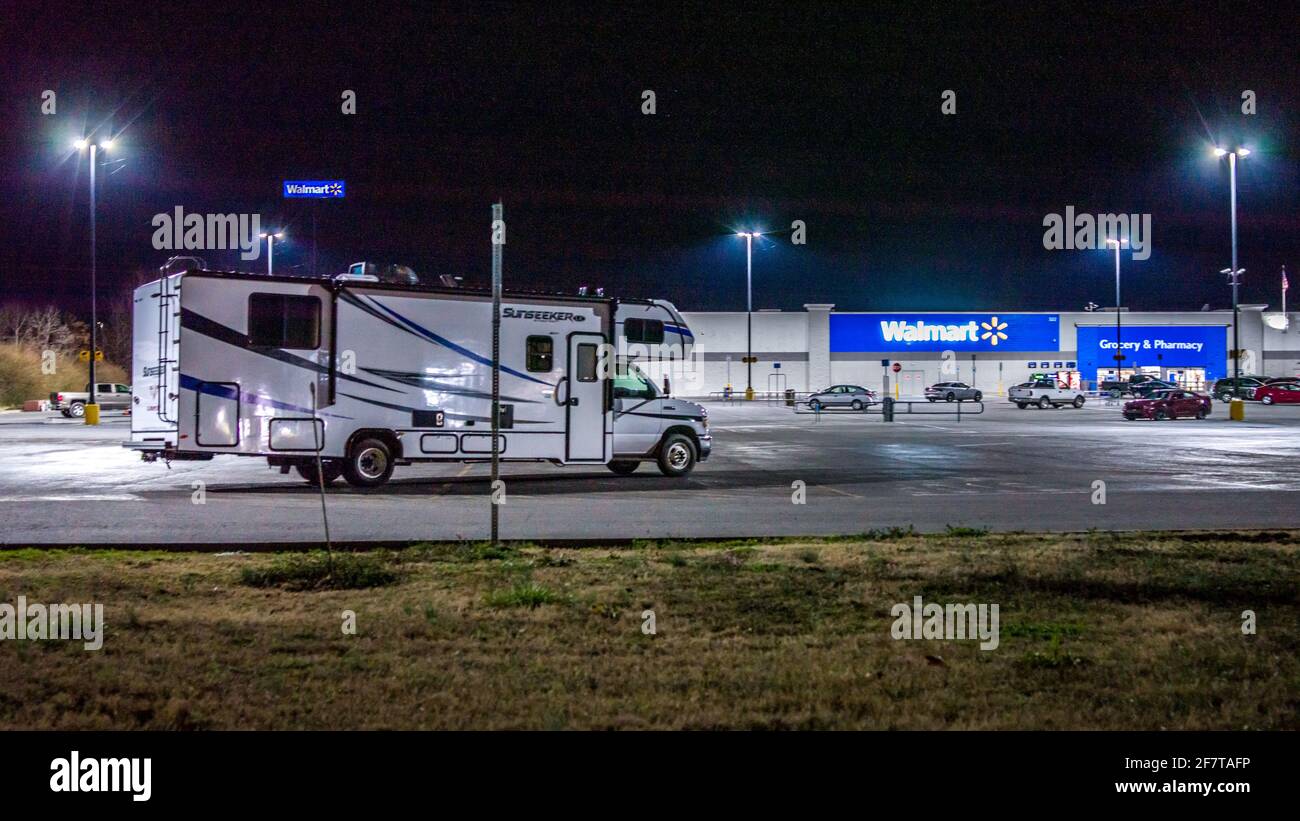 Walmart at night