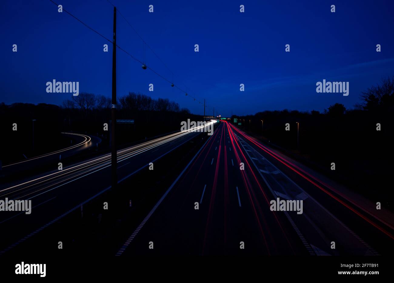 Long exposure of car lights hires stock photography and images Alamy
