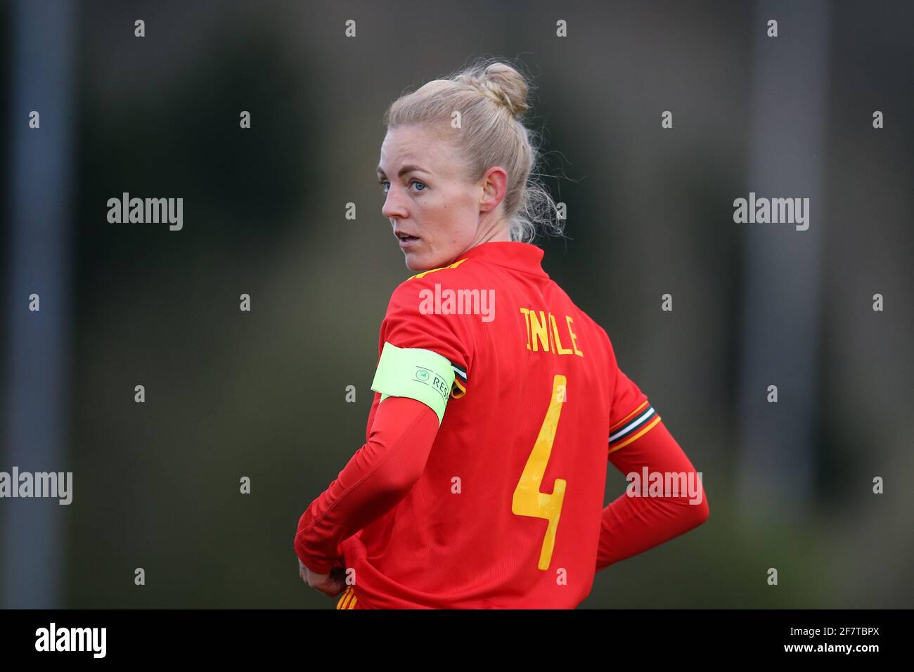 Cardiff, UK. 09th Apr, 2021. Sophie Ingle of Wales women looks on. Wales women v Canada women, international football friendly match at Leckwith Stadium in Cardiff on Friday 9th April 2021. Editorial use only, pic by Andrew Orchard/Andrew Orchard sports photography/Alamy Live news Credit: Andrew Orchard sports photography/Alamy Live News Stock Photo