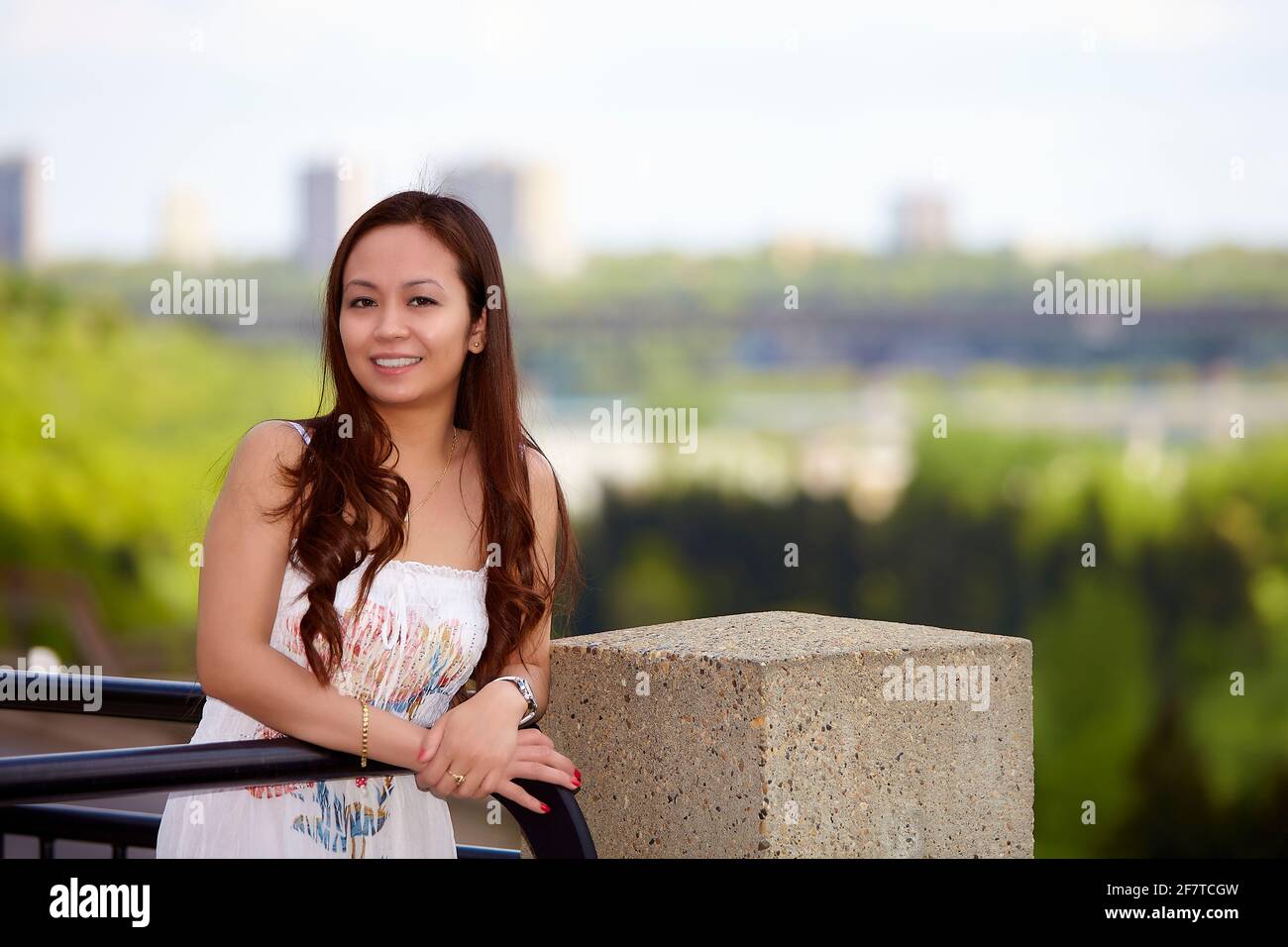 Young asian filipina woman Stock Photo