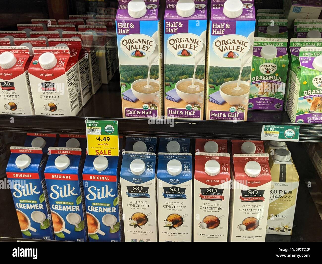 Various Half and Half Available for Purchase Stock Photo Alamy