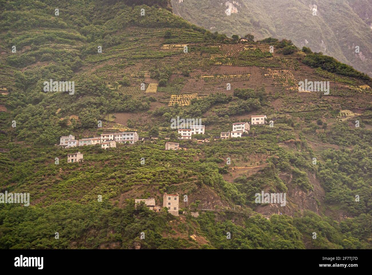 Yangtze River, Three Gorges, China - May 6, 2010: Near Xiling City in ...
