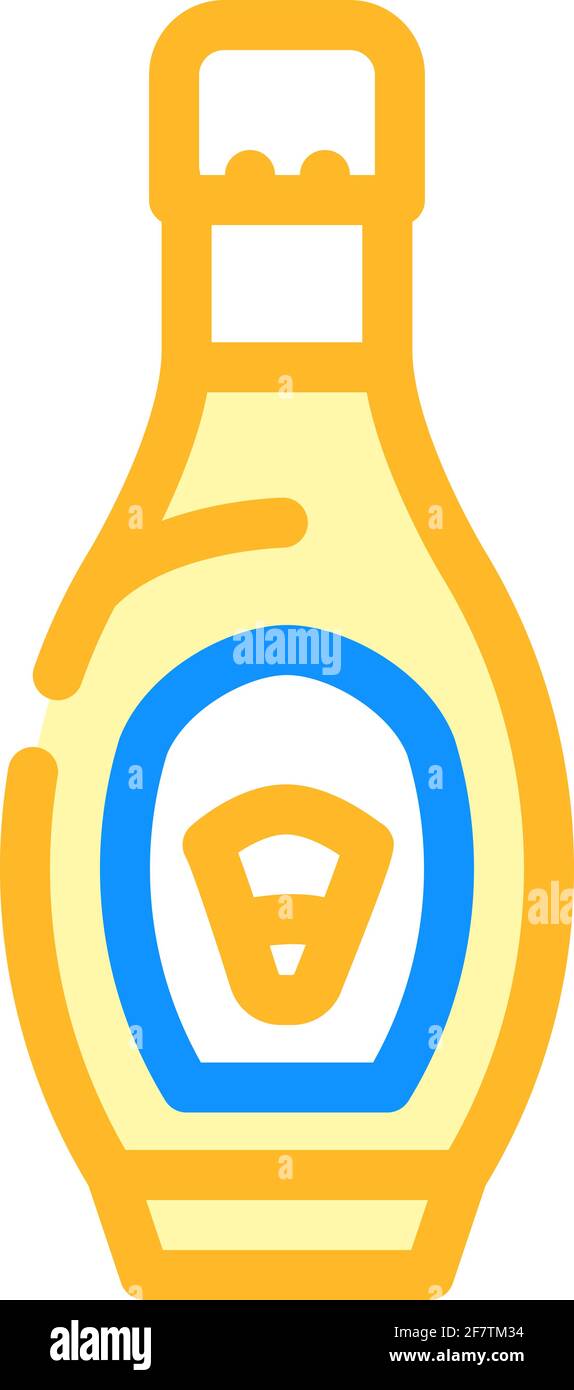 corn syrup food additives color icon vector illustration Stock Vector